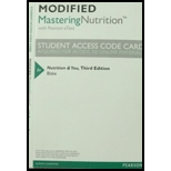 Nutrition and You-Access (Modified) - 3rd Edition - by Blake - ISBN 9780321961037