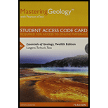 Masteringgeology With Pearson Etext -- Standalone Access Card -- For Essentials Of Geology (12th Edition) - 12th Edition - by Lutgens, Frederick K., Tarbuck, Edward J., Tasa, Dennis G. - ISBN 9780321967510