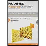 Modified Mastering Chemistry with Pearson eText -- Standalone Access Card -- for Chemistry: Structure and Properties - 1st Edition - by Nivaldo J. Tro - ISBN 9780321973863