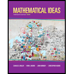 Mathematical Ideas (13th Edition) - Standalone book - 13th Edition - by Charles D. Miller, Vern E. Heeren, John Hornsby, Christopher Heeren - ISBN 9780321977076