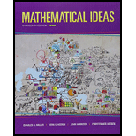 Mathematical Ideas with Integrated Review - With MyMathLab Access Card - 13th Edition - by Miller - ISBN 9780321977380