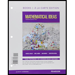 Mathematical Ideas With Integrated Review, Books A La Carte Edition, Plus Mylab Math Student Access Card And Sticker - 13th Edition - by Miller - ISBN 9780321977410