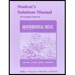 Student's Solutions Manual for Mathematical Ideas