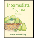 Intermediate Algebra (5th Edition) - 5th Edition - by Martin-Gay, Elayn - ISBN 9780321978592