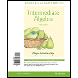 Intermediate Algebra, Books a la Carte Edition (5th Edition) - 5th Edition - by Elayn Martin-Gay - ISBN 9780321978844