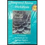 COLLEGE ALGEBRA-INTEG.REVIEW WORKSHEETS - 5th Edition - by BEECHER - ISBN 9780321981844
