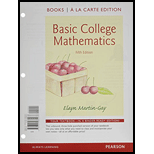Basic College Mathematics Books A La Carte Edition Plus New Mylab Math With Pearson Etext -- Access Card Package (5th Edition)