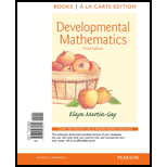 Developmental Mathematics, Books a la Carte Edition (3rd Edition) - 3rd Edition - by Elayn Martin-Gay - ISBN 9780321985804