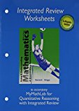 Worksheets plus MML Student Access Card for Using and Understanding Mathematics with Integrated Review - 1st Edition - by Jeffrey Bennett, William L. Briggs - ISBN 9780321987983