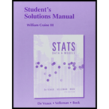 Student's Solutions Manual For Stats: Data And Models - 4th Edition - by William B Craine, Kimberly Smith, Richard D. De Veaux, Paul F. Velleman, David E. Bock - ISBN 9780321989970