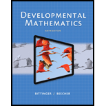 Developmental Mathematics (9th Edition) - 9th Edition - by Marvin L. Bittinger, Judith A. Beecher - ISBN 9780321997173
