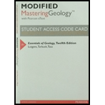 Essentials of Geology - Modified Access - 12th Edition - by Lutgens - ISBN 9780321999993