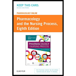 Pharmacology Online for Pharmacology and the Nursing Process -  (Retail Access Card) - 8th Edition - by Linda Lane Lilley PhD  RN, Patricia Neafsey RD  PhD, Alan P. Agins PhD, Nancy Haugen RN  MN  PhD, Kathy Rose RN  MSN, James L. King, Vicky J. King - ISBN 9780323339094