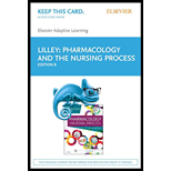 Pharmacology and Nursing Process - Access - 8th Edition - by LILLEY - ISBN 9780323484503