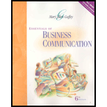 Essentials of Business Communication - 6th Edition - by Mary Ellen Guffey - ISBN 9780324233643