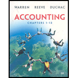 Accounting- Chapters 1-13 - 22nd Edition - by Carl S. Warren - ISBN 9780324640205