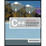 C++ For Engineers And Scientists (introduction To Programming) - 3rd Edition - by Gary J. Bronson - ISBN 9780324786439