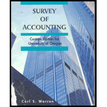 Survey Of Accounting (custom Ed. For Univ Of Oregon) - 8th Edition - by Carl S. Warren - ISBN 9780324831924