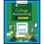 Bundle: College Accounting, Chapters 1-27, Loose-leaf Version, 23rd + Cengagenowv2, 2 Terms Printed Access Card