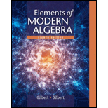 ELEMENTS OF MODERN ALGEBRA - 8th Edition - by Gilbert - ISBN 9780357671139