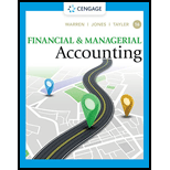 Financial & Managerial Accounting - 16th Edition - by WARREN,  Carl S., Jones,  Jefferson P., Tayler,  Ph.D.  CMA  William B. - ISBN 9780357714041
