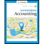 Managerial Accounting - 16th Edition - by WARREN,  Carl S., Tayler,  Ph.D.  CMA  William B. - ISBN 9780357715222