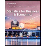 Statistics for Business and Economics - 15th Edition - by Camm,  Jeffrey D., Cochran,  James J., Fry,  Michael J., Ohlmann,  Jeffrey W., Anderson,  David R. - ISBN 9780357715857