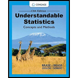 UNDERSTANDABLE STATISTICS - 13th Edition - by BRASE - ISBN 9780357719176