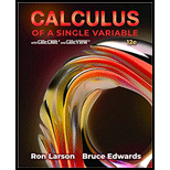 Calculus of a Single Variable - 12th Edition - by Ron Larson; Bruce H. Edwards - ISBN 9780357749418