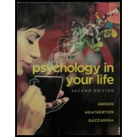 Psychology in your life - 2nd Edition - by Grison, Heatherton, Gazzaniga - ISBN 9780393621204