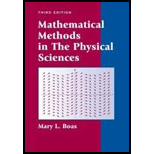 Mathematical Methods in the Physical Sciences