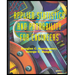 Applied Statistics And Probability For Engineers - 1st Edition - by Douglas C. Montgomery, George C. Runger - ISBN 9780471540410
