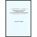 Financial And Cost Concepts For Construction Management - 1st Edition - by Daniel W. Halpin - ISBN 9780471897255