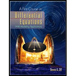 A First Course in Differential Equations - 1st Edition - by Dennis G. Zill - ISBN 9780495108245