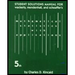 Mathematics Statistics With Application -Stud. Solution Manual