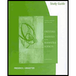 Study Guide for Gravetter/Wallnau's Essentials of Statistics for the Behavioral Science - 7th Edition - by Frederick J Gravetter, Larry B. ... - ISBN 9780495903918