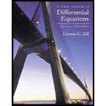 A First Course in Differential Equations: The Classic Fifth Edition - 5th Edition - by Dennis G. Zill - ISBN 9780534373887