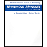 Student Solutions Manual For Faires/burden's Numerical Methods, 3rd - 3rd Edition - by J. Douglas Faires, Richard L. Burden - ISBN 9780534407629