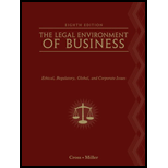 The Legal Environment of Business: Text and Cases: Ethical, Regulatory, Global, and Corporate Issues - 8th Edition - by Frank B. Cross - ISBN 9780538453998