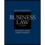 Smith And Roberson’s Business Law (smith & Roberson's Business Law) - 15th Edition - by Richard A. Mann, Barry S. Roberts - ISBN 9780538473637