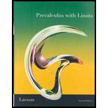 Precalculus W/ Limits Pre-AP National Se - 2nd Edition - by Larson, Ron, Hostetler, Robert P. - ISBN 9780538736596