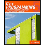 C++ Programming: From Problem Analysis To Program Design (introduction To Programming) - 5th Edition - by D. S. Malik - ISBN 9780538798082