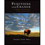 Functions and Change: A Modeling Approach to College Algebra - 4th Edition - by Bruce Crauder, Benny Evans, Alan Noell - ISBN 9780547156699