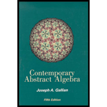 Contemporary Abstract Algebra - 5th Edition - by Joseph A. Gallian - ISBN 9780618122141
