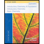 Study Guide: Used With ... Zumdahl-introductory Chemistry: A Foundation; Zumdahl-introductory Chemistry; Zumdahl-basic Chemistry - 5th Edition - by Steven S. Zumdahl - ISBN 9780618305278
