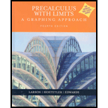 Precalculus With Limits: A Graphing Approach - 4th Edition - by Bruce H. Edwards, Robert P. Hostetler, David C. Falvo - ISBN 9780618394807