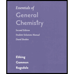 Student Solutions Manual For Ebbing's Essentials Of General Chemistry, 2nd - 2nd Edition - by Darrell Ebbing - ISBN 9780618491780