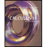 Calculus I - 8th Edition - by Ron Larson, Robert P. Hostetler, Bruce H. Edwards - ISBN 9780618586790