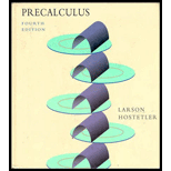 Precalculus - 4th Edition - by Larson - ISBN 9780669417418