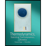 Thermodynamics, Statistical Thermodynamics, And Kinetics - 1st Edition - by Thomas Engel, Philip Reid - ISBN 9780805338447
